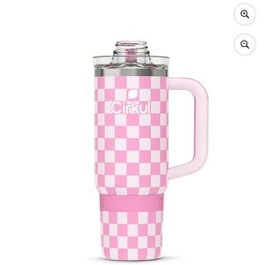 Cirkul Pink Checkered Party Pitcher